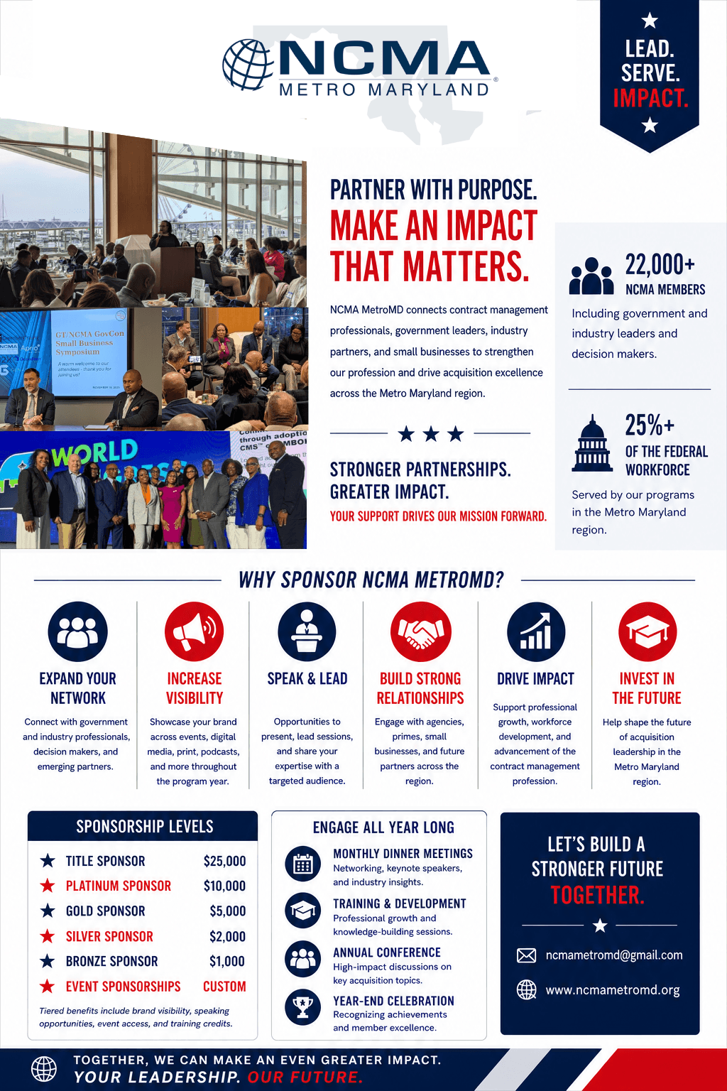 NCMA Metro Maryland 2026-2027 sponsorship flyer